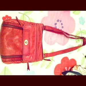 Crossbody leather purse Fossil brand